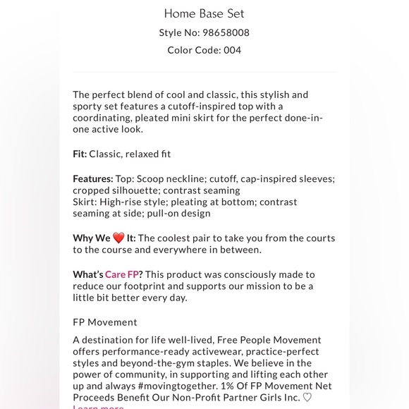 NWT Free People FP Movement Home Base Set - Picture 5 of 7